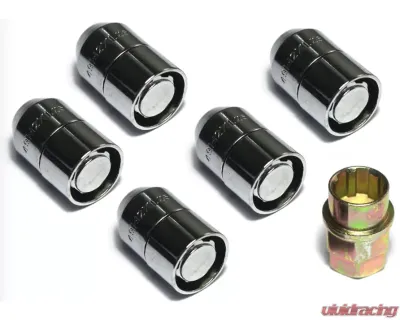 Steinjager Wheels and Tires Wheel Locks Chrome 5 pcs Jeep Wrangler LJ 2004-2006 - J0051147
