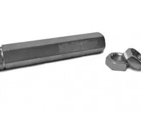 Steinjager 1978-1988 Monte Carlo Tie Rod Adjuster Sleeve Kit Silver Powder Coat