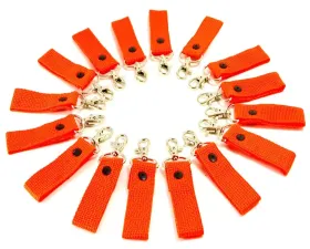 Steinjager Orange Key Chain Fobs 16 Pack