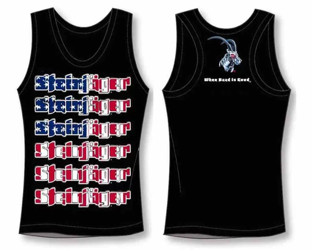 Steinjager Black with USA Flag Tank Tops Size M - J0041497
