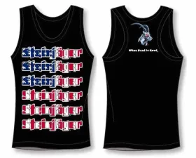 Steinjager Black with USA Flag Tank Tops Size L