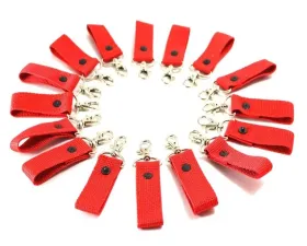 Steinjager Red Key Chain Fobs 16 Pack