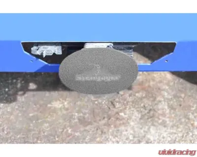 Steinjager Gray Hammertone Hitch Cover Steinjager Logo - J0045783