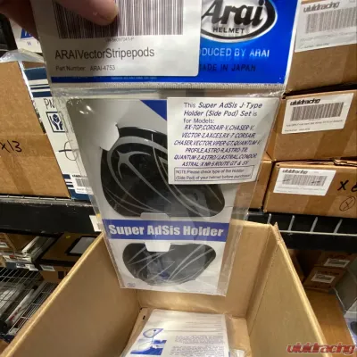 Arai Vector Stripe Side Pods CLEARANCE - Arai-4753