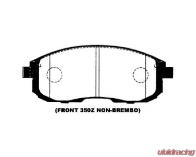 Project Mu Type HC+ Front Brake Pads Infiniti G35 non-Brembo 02-05 - PHF240