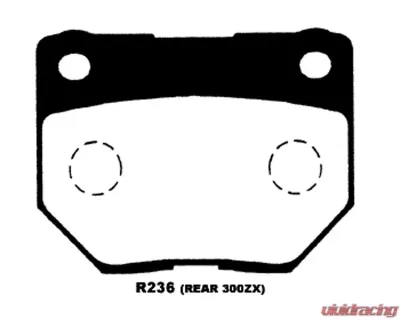 Project Mu Type HC+ Rear Brake Pad Nissan Skyline R32 GT-R 89-94 - PHR236