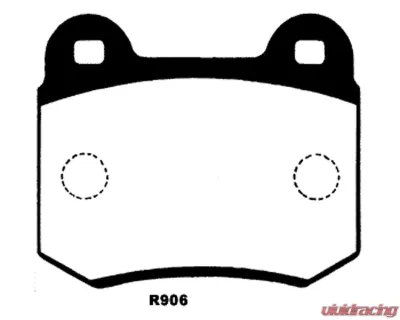 Project Mu Type HC+ Rear Brake Pad Nissan 350Z Brembo 03-07 - PHR906