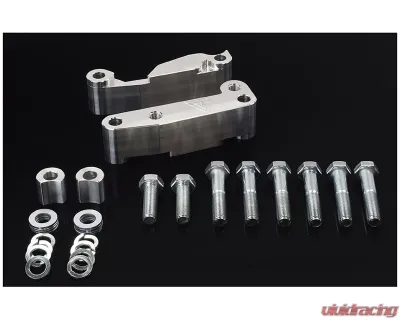 Voodoo 13 Raw Akebono Caliper Adapter Bracket Nissan | Infiniti 2003-2008 - CANS-0300