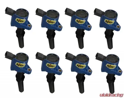 Accel COIL 8PK,FORD MOD ENG 2-VALVE, BLUE - 140032B-8