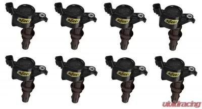 Accel COIL 8PK,FORD LATE MOD ENG 3-VALVE, BLACK - 140033EK-8