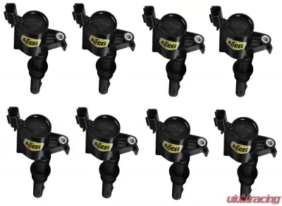 Accel COIL 8PK,FORD MOD ENG 3-VALVE, BLACK - 140033K-8