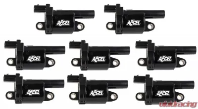 Accel 14-UP LT ROUND COIL - BLACK 8 PACK - 140080-8
