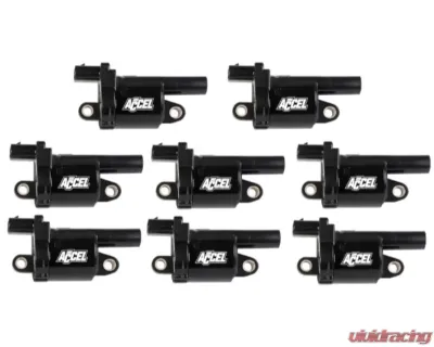 Accel 14-UP LT ROUND COIL - BLACK 8 PACK - 140080-8