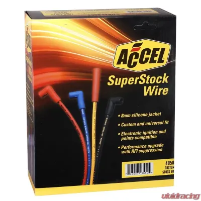 Accel 8mm SUPER STOCK GRAPHITE CUST Chevrolet Corvette N/A 1974-1982 - 4050