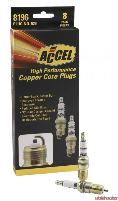 Accel SPARK PLUG,8-DISPLAY #0526 - 8196