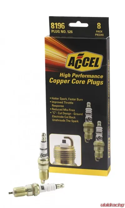 Accel SPARK PLUG,8-DISPLAY #0526 - 8196
