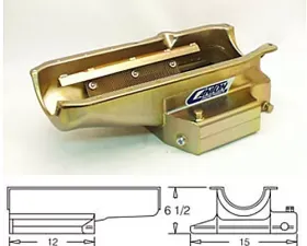 Canton Racing SBC Shallow 12-Inch Long Sump CT PAN 1 Piece Seal