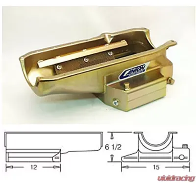 Canton Racing SBC Shallow 12-Inch Long Sump CT PAN 1 Piece Seal - 11-102T