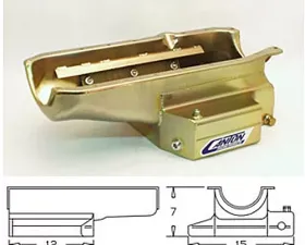 Canton Racing SBC 12-Inch Long Sump CT PAN 1 Piece Seal