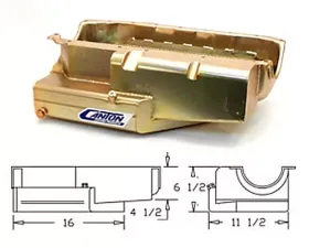 Canton Racing SBC Shallow Open Chassis CT Pro Power Pan