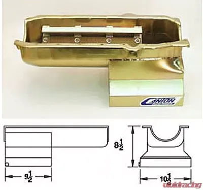 Canton Racing SBC Drag T Sump Pan - 13-100