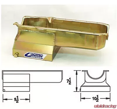 Canton Racing SBC Deep inchTinch Sump Drag Pan - 13-120