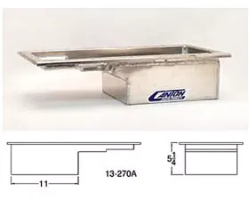 Canton Racing GM LS1 5 1/4-Inch Deep Aluminum F-Body Race Baffled Pan