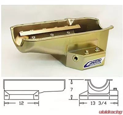 Canton Racing SBC Corvette Road Race PAN RH Dipstick - 15-240M