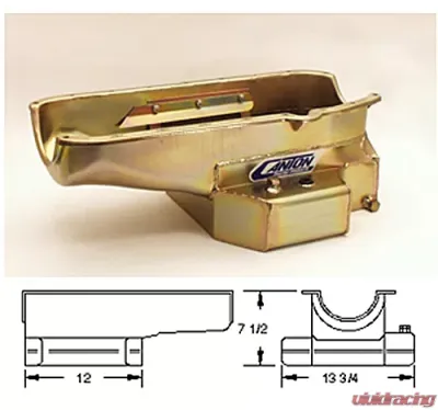 Canton Racing SBC 12-Inch Long Sump Road Race Pan - 15-260