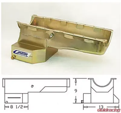 Canton Racing BBC Early Chevelle Street T PAN 1 Piece Seal - 15-350T