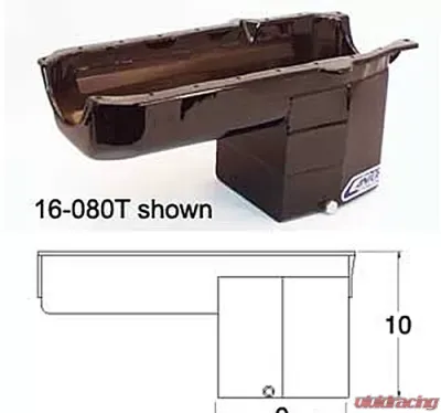 Canton Racing SBC Chevy Pre 3985 10inch Deep Sump Truck Pan - 16-080