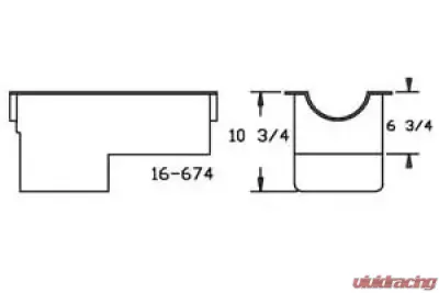 Canton Racing Products 351W Rear Sump Truck Pan - 16-674