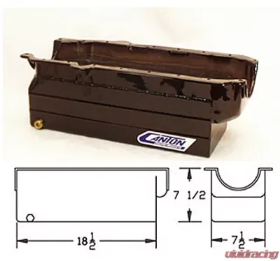 Canton Racing SBC Full Length Sump Marine PAN 1 Piece Seal - 18-100T