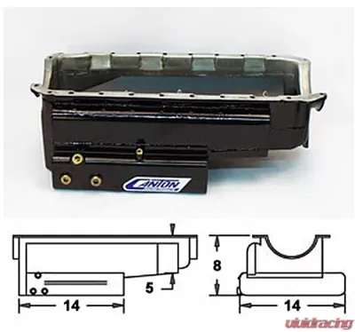 Canton Racing BBC Rear Sump Marine Power Pan - 18-364