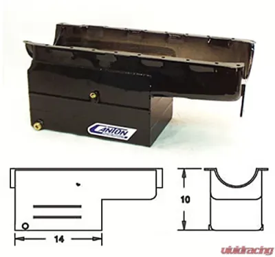 Canton Racing BBC Deep Rear Sump Marine PAN 1 Piece Seal - 18-382