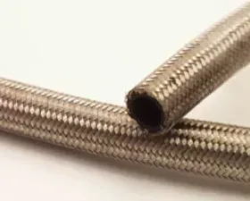 Canton Racing Products -6 An Stainless Braided Hose - 1 Foot