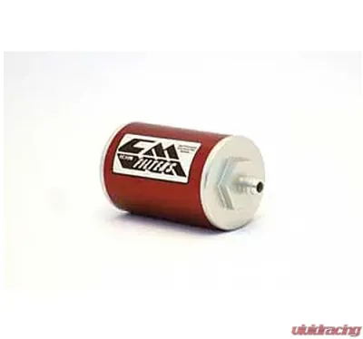 Canton Racing CM-15 4inch Inline Fuel Filter -6 AN Fitting - 25-904