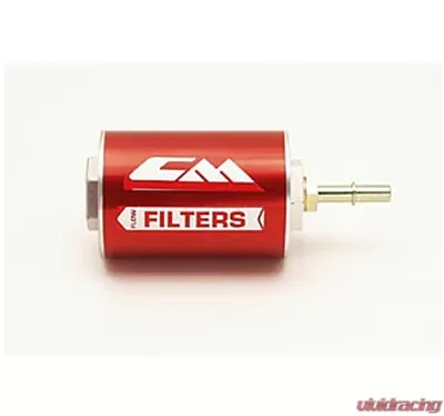 Canton Racing CM -15 GM EFI Inline Fuel Filter Short 3/8-Inch & 16mm Ports - 25-909
