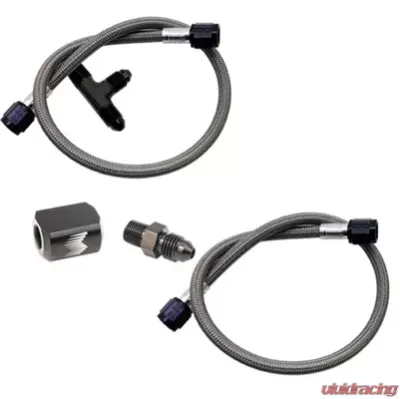 Snow Performance Water Dual Nozzle Upgrade SS Braided Line - SNO-40040-BRD