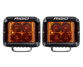 Rigid Industries D-SS Spot w/ Amber PRO Lens (Pair)