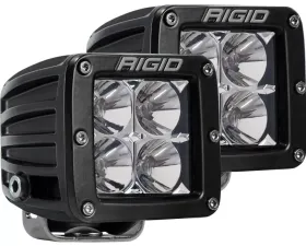 RIGID Industries Flood Surface Mount Black Pair D-Series Pro