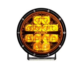 Rigid Industries 360-Series 6in SAE Fog w/ Amber PRO Lens - White (Pair)