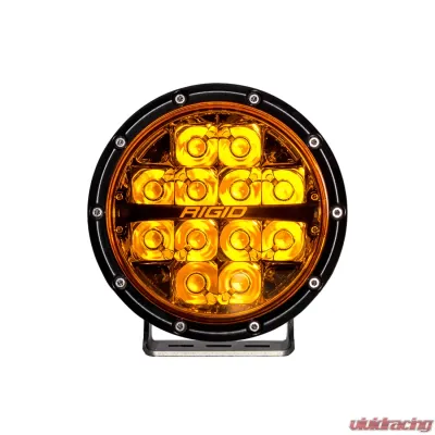 Rigid Industries 360-Series 6in SAE Fog w/ Amber PRO Lens - White (Pair) - 36210