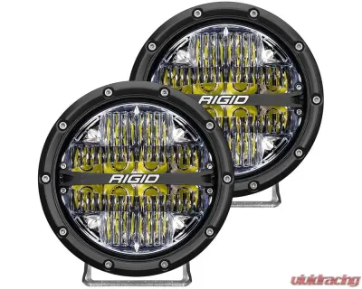 RIGID Industries 360-Series 6 Inch Led Off-Road Drive Beam White Backlight Pair - 36204