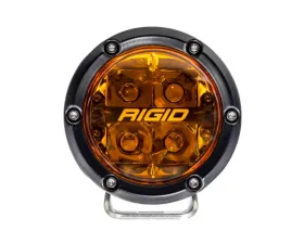 Rigid Industries 360-Series 4in SAE Fog w/ Amber PRO Lens - White (Pair)