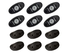 RIGID Industries Rock Light Kit Red Set of 6 Lights A-Series