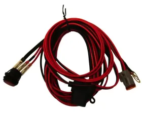 RIGID Industries RIGID Wire Harness, Fits 4-6 Inch E-Series, 6-10Inch SR-Series, Single Unit Pods