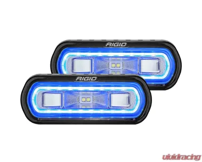 RIGID Industries SR-L Series Off-Road Spreader Pod 3 Wire Surface Mount with Blue Halo Pair - 53121