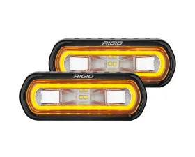 RIGID Industries SR-L Series Off-Road Spreader Pod 3 Wire Surface Mount with Red Halo Pair