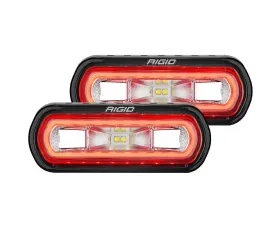 RIGID Industries SR-L Series Off-Road Spreader Pod 3 Wire Surface Mount with Amber Halo Pair